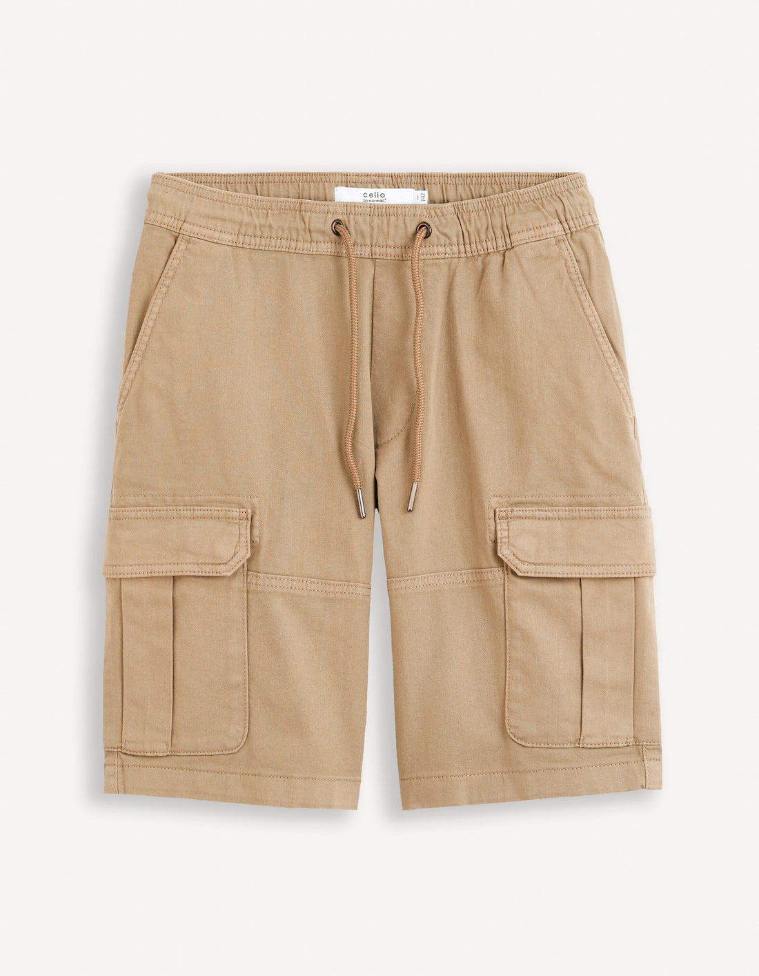 Cargo Bermuda Shorts Cotton Elastane - Beige_DOBOOKBM_BEIGE_02