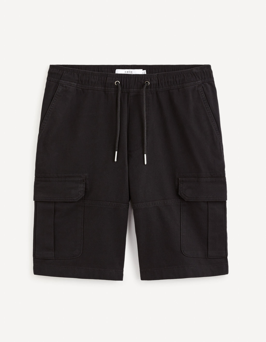 Cargo Bermuda Shorts Cotton Elastane - Black_DOBOOKBM_BLACK_02