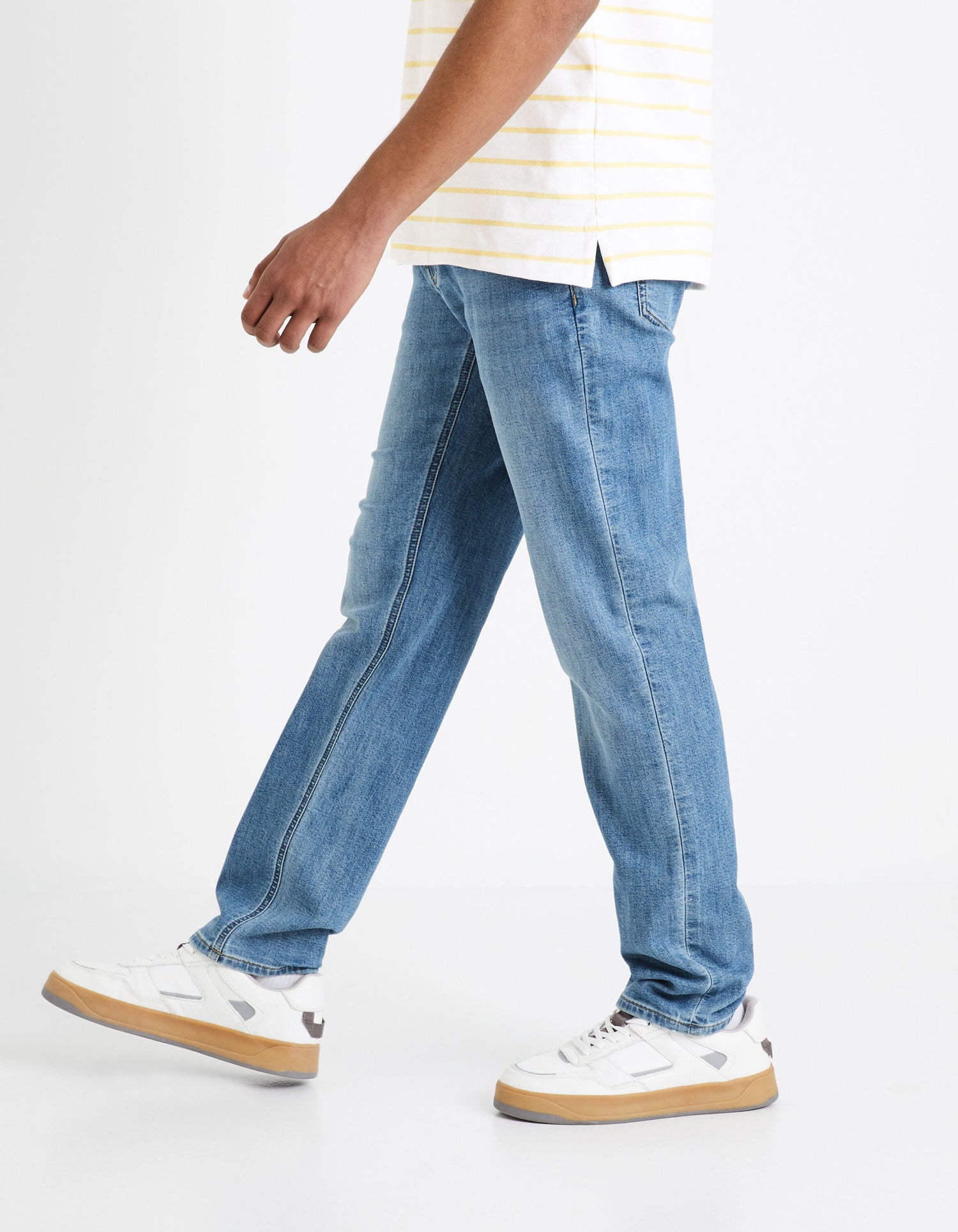 C15 3-Length Straight Jeans - Bleached_DOKLIGHT15_BLEACHED_05