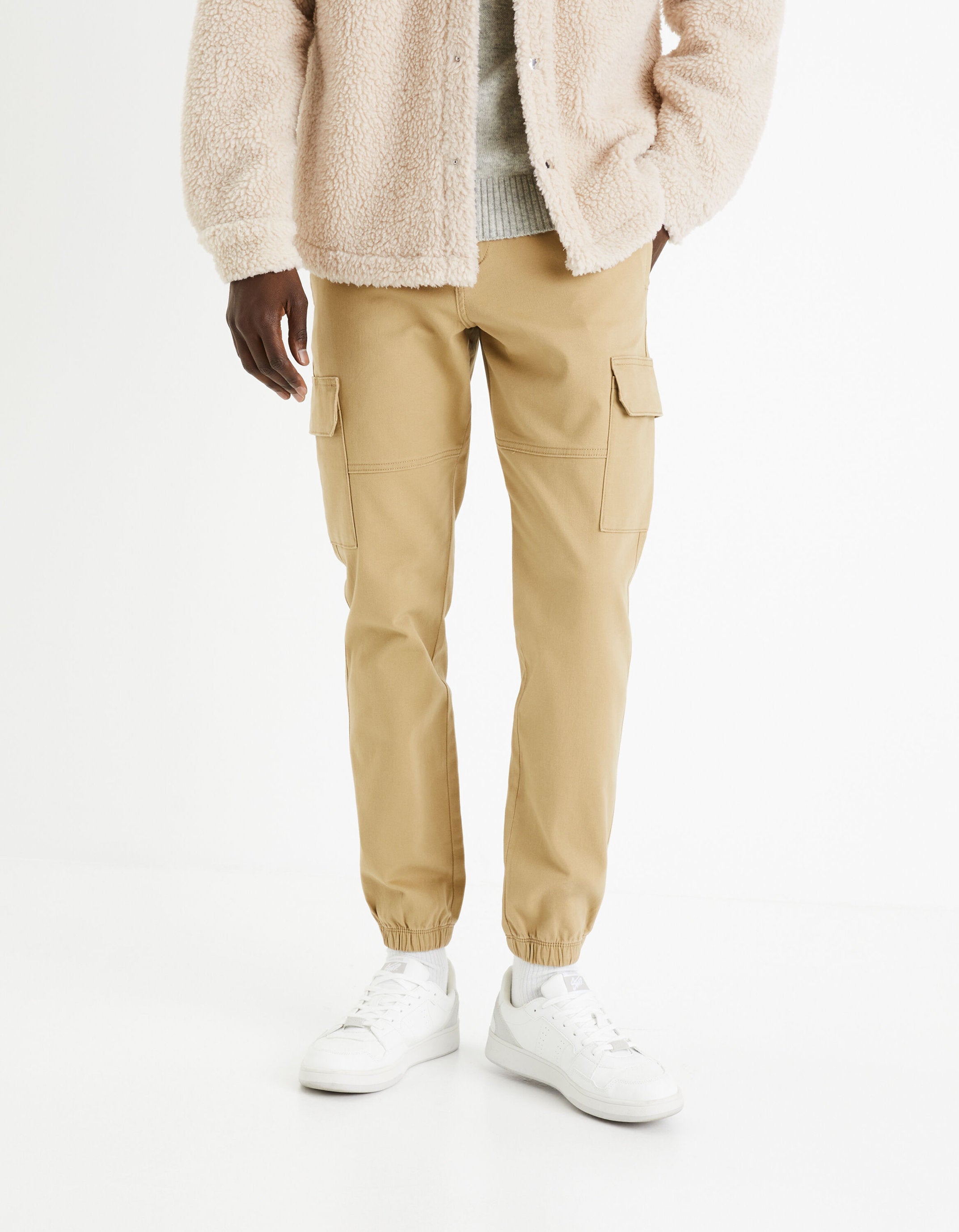 Slim Cargo Pants - Brown_DOLYTE_BROWN CHESTNUT_01