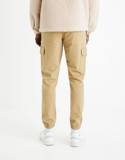 Slim Cargo Pants - Brown_DOLYTE_BROWN CHESTNUT_04