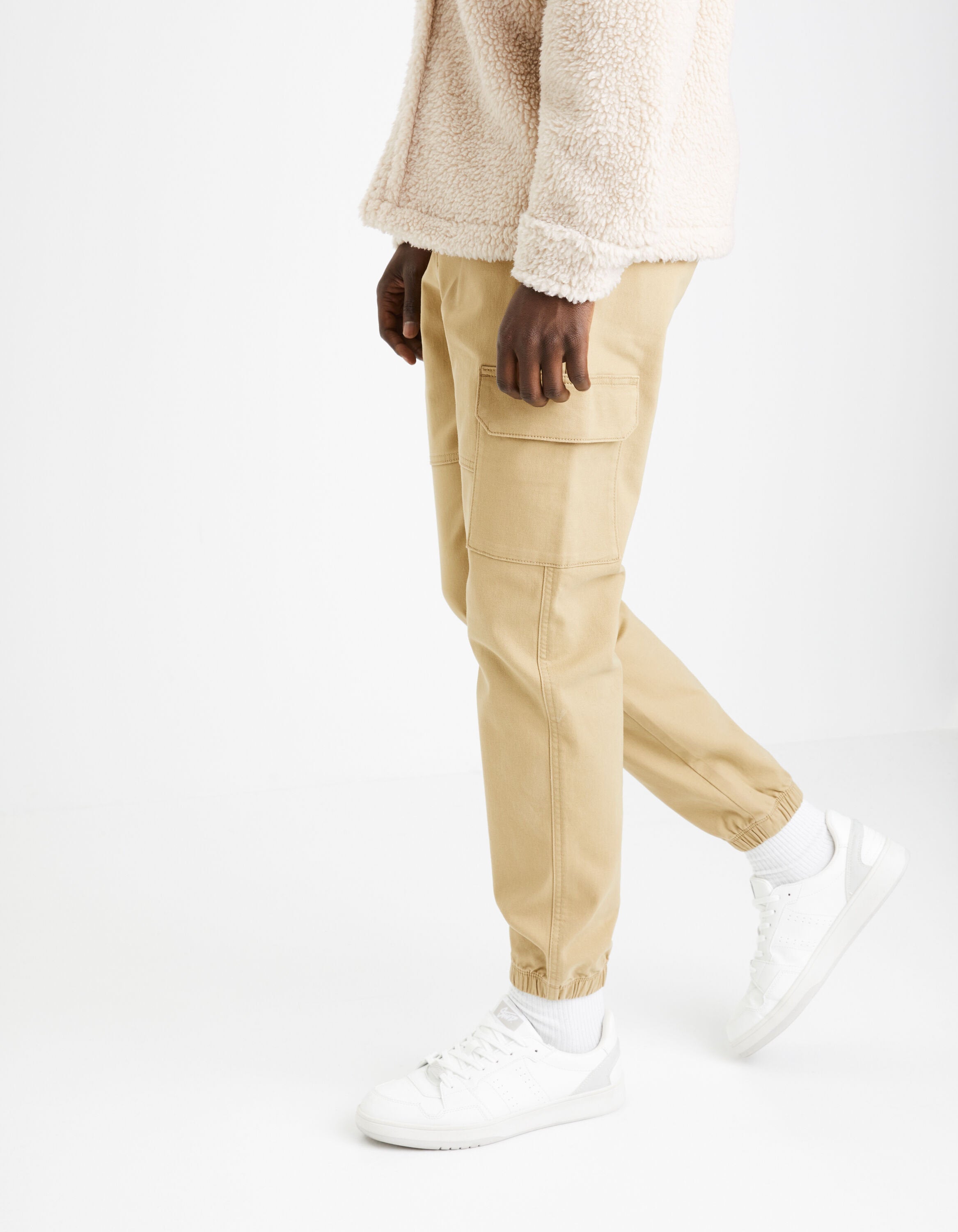 Slim Cargo Pants - Brown_DOLYTE_BROWN CHESTNUT_05