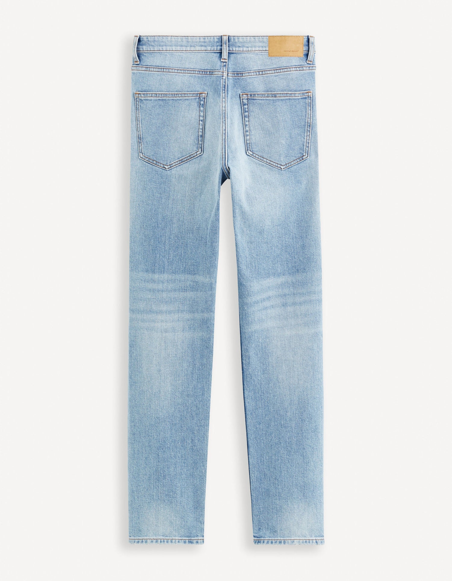 C15 3-Length Straight Jeans - Bleached_DOSTRA15_BLEACHED_06