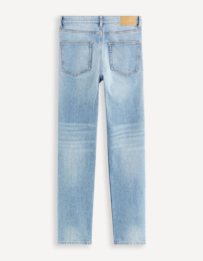 C15 3-Length Straight Jeans - Bleached_DOSTRA15_BLEACHED_06