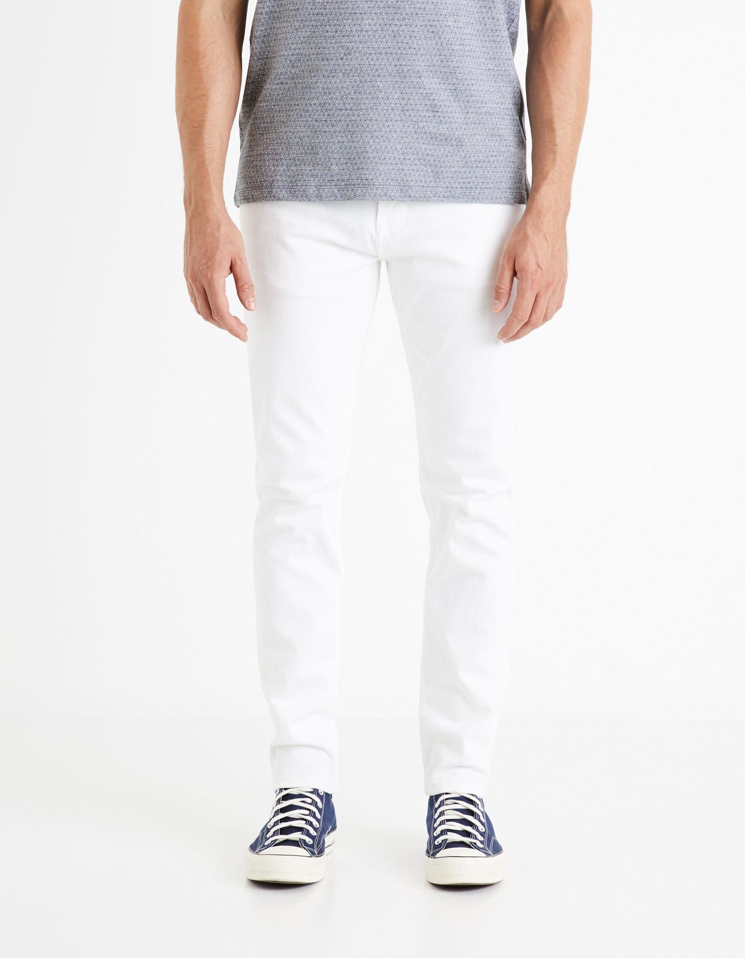 C25 Powerflex Slim Fit Jeans - White_DOW_BLANC_01