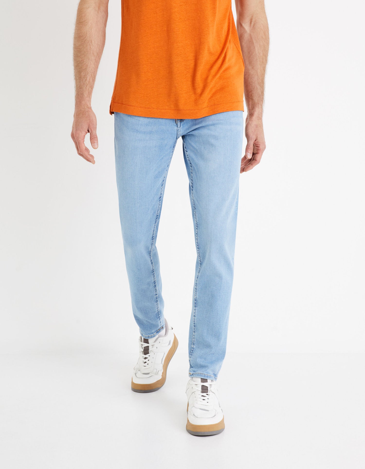 C25 Powerflex Slim Fit Jeans - Bleached_DOW_BLEACHED_01