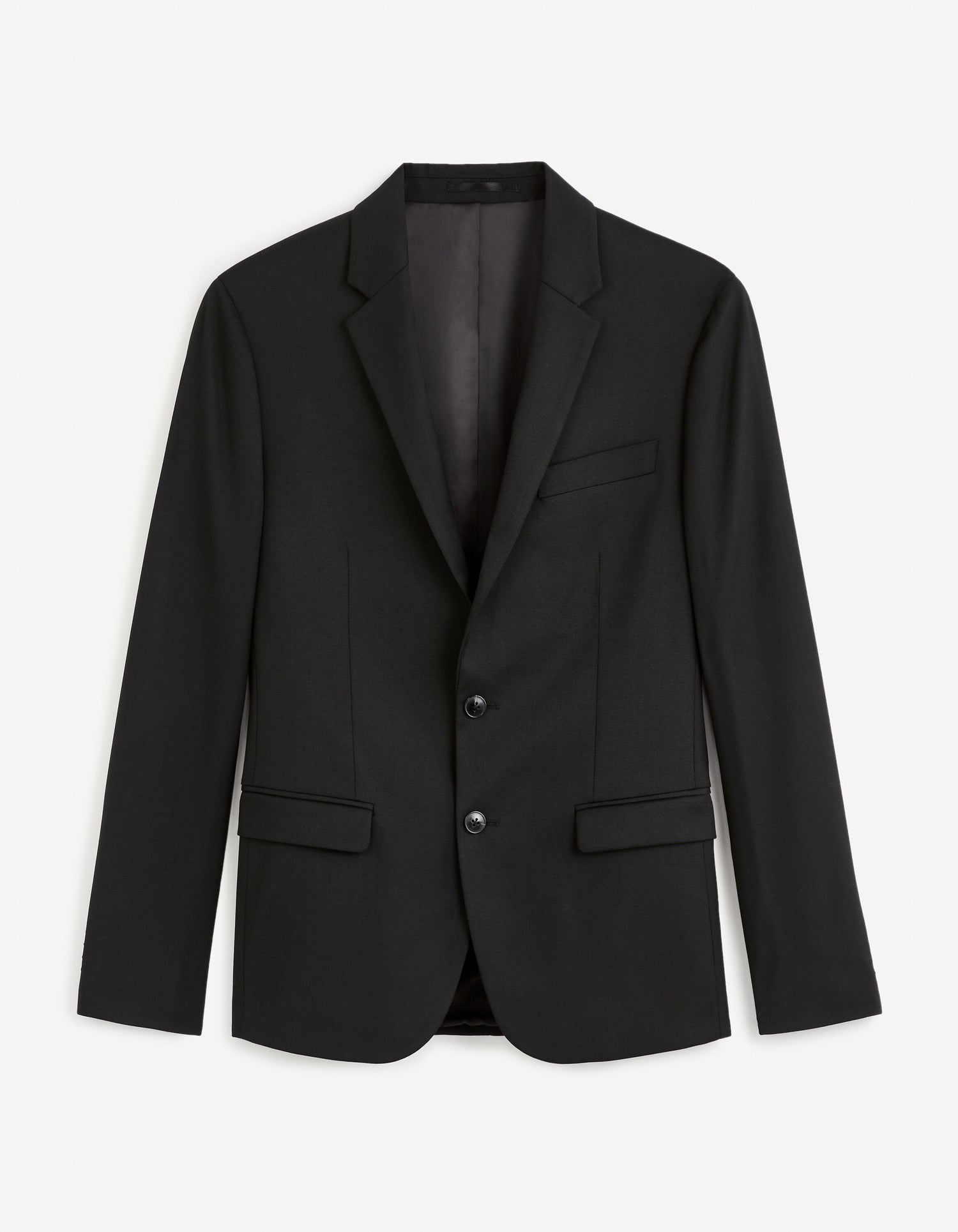 Slim Armor Suit Jacket - Black_DUARMURE_BLACK_01