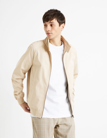 Stand-Up Collar Jacket - Ecru_DUCOTONE_ECRU_01