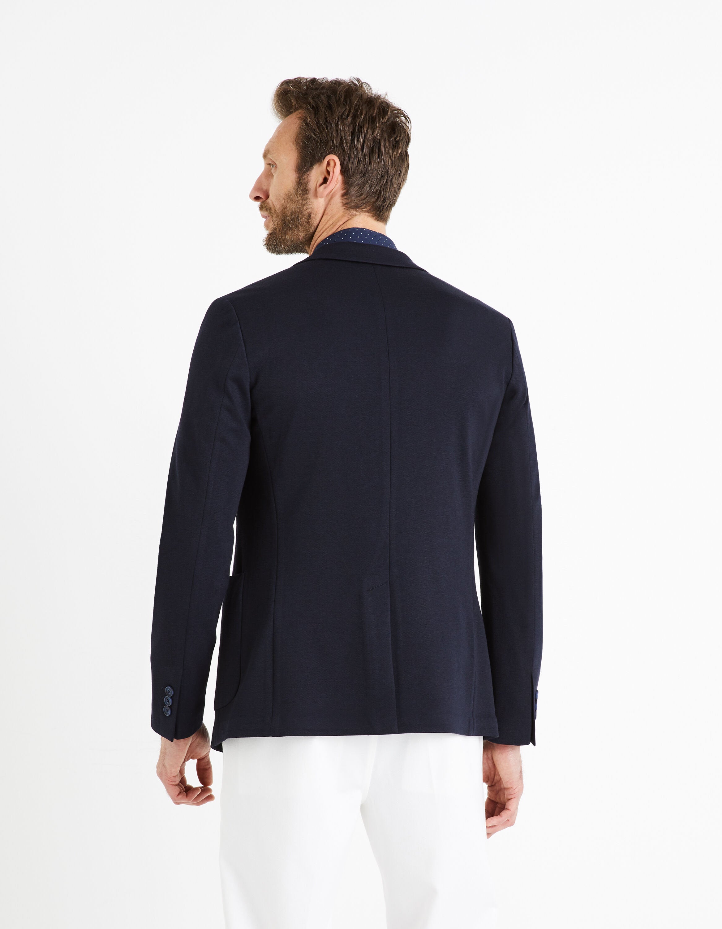 Jess Slim Knit Blazer - Navy_DUJESS1_MARINE_04