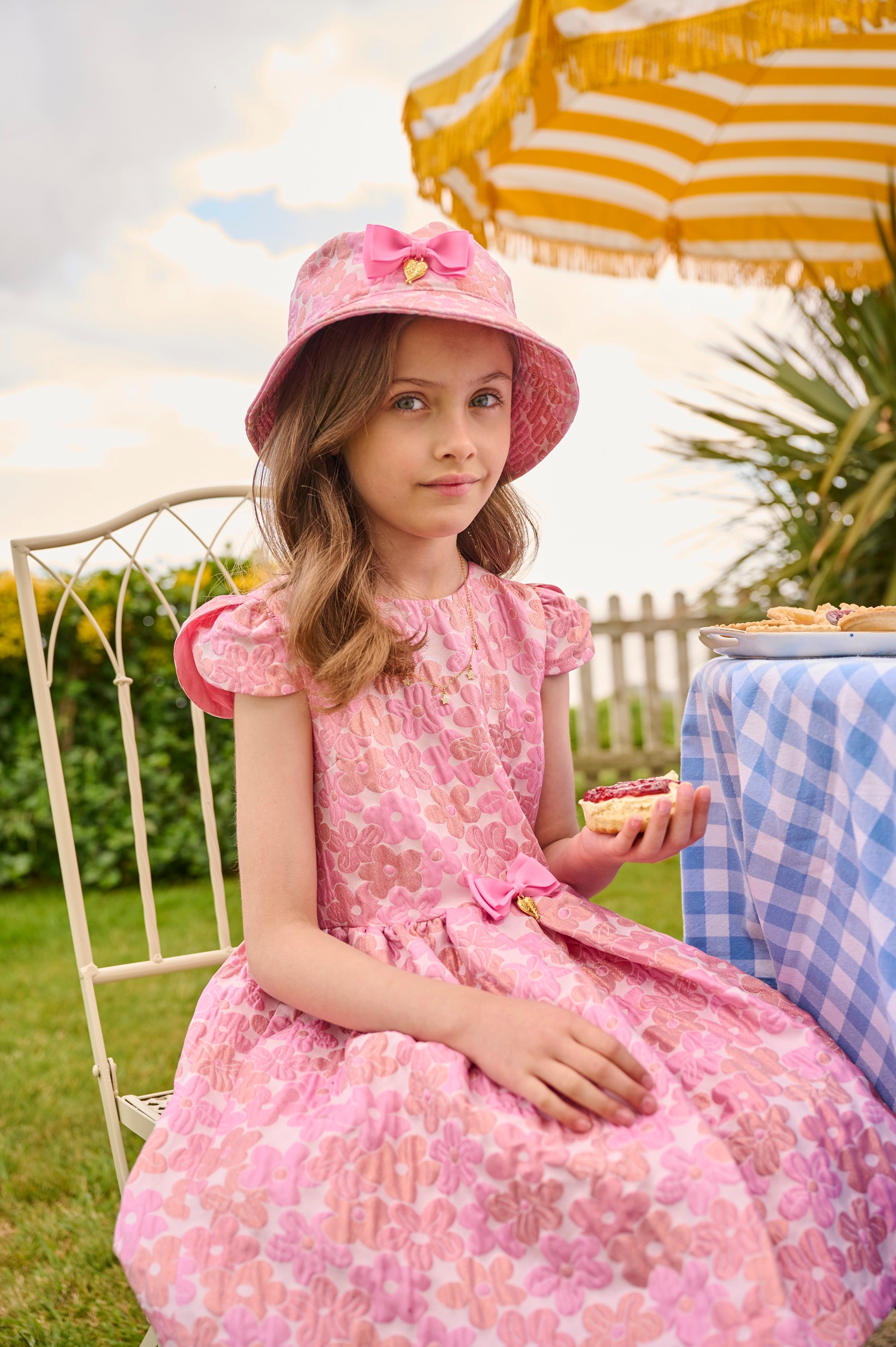 Desiree Flower Dress Pink - BEVAVA