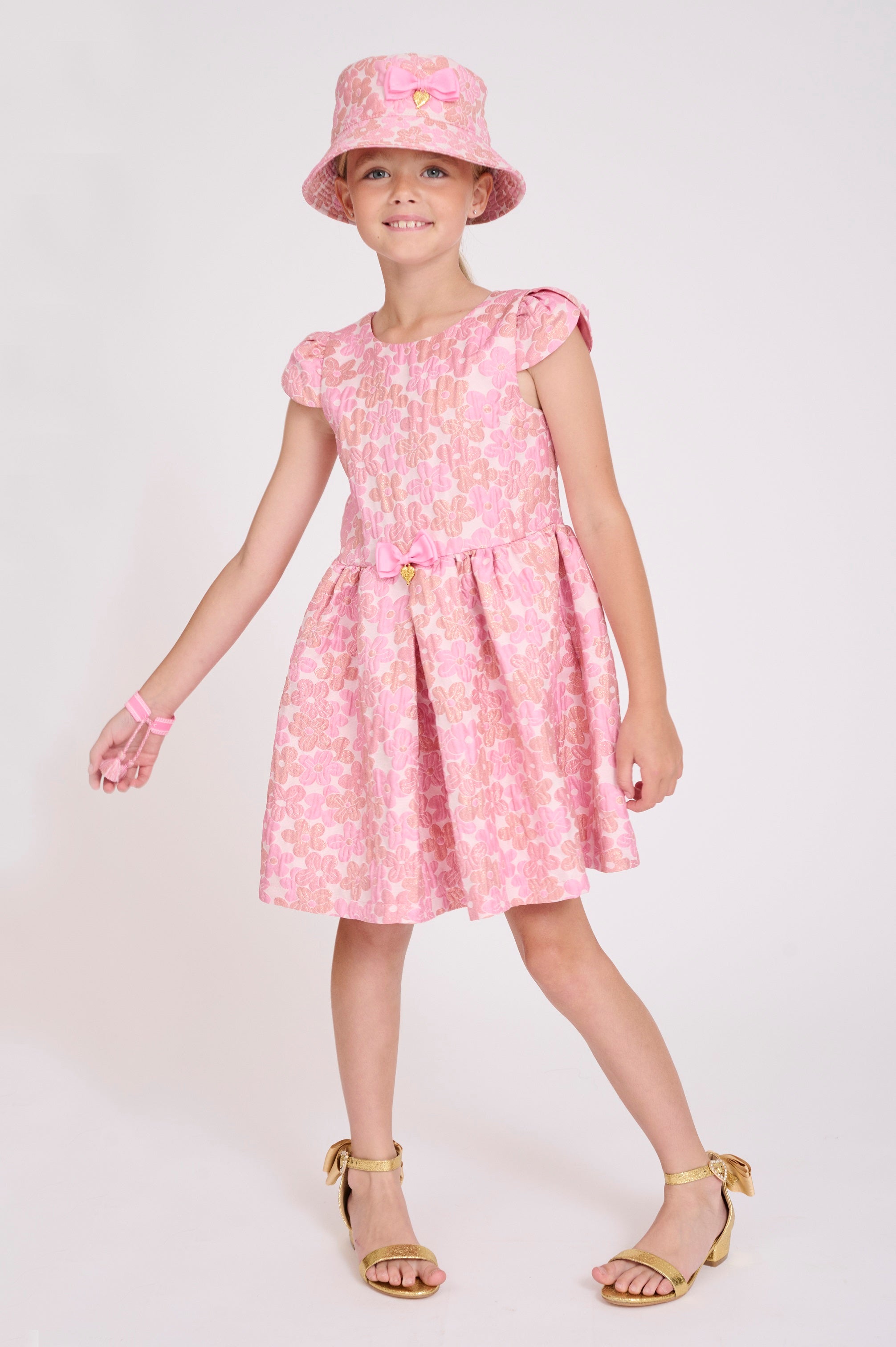 Desiree Flower Dress Pink - BEVAVA