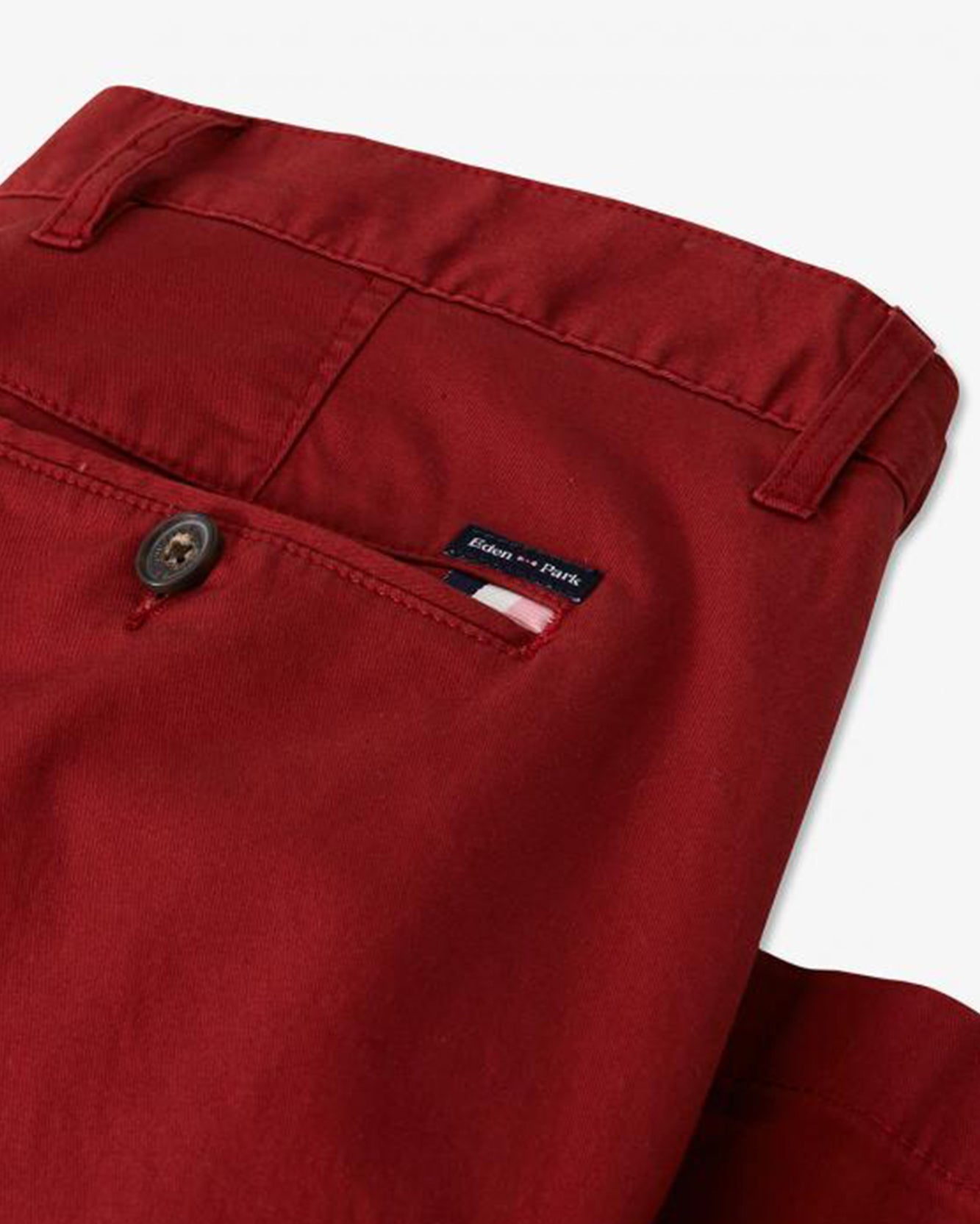 Red Pantalon Chino Sans Pli Eden Park