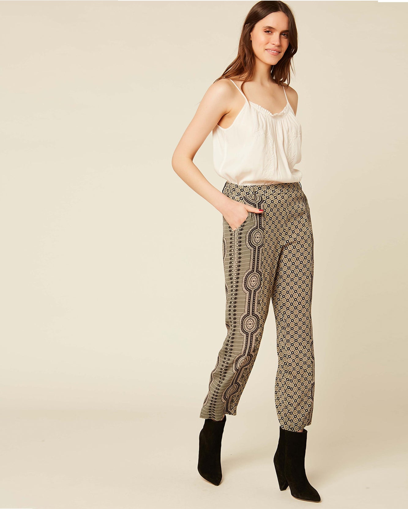 Kaki Pantalon Pyjama Java