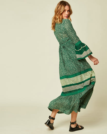 Green Robe Longue Maria