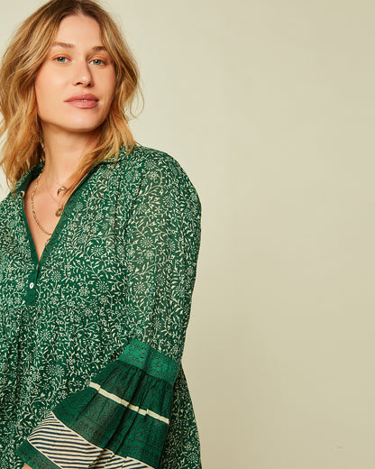 Green Robe Longue Maria