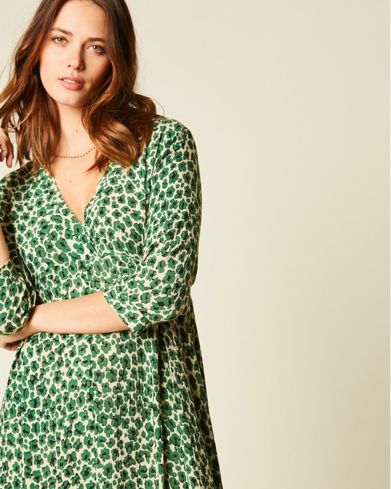 Green Robe Longue Margot