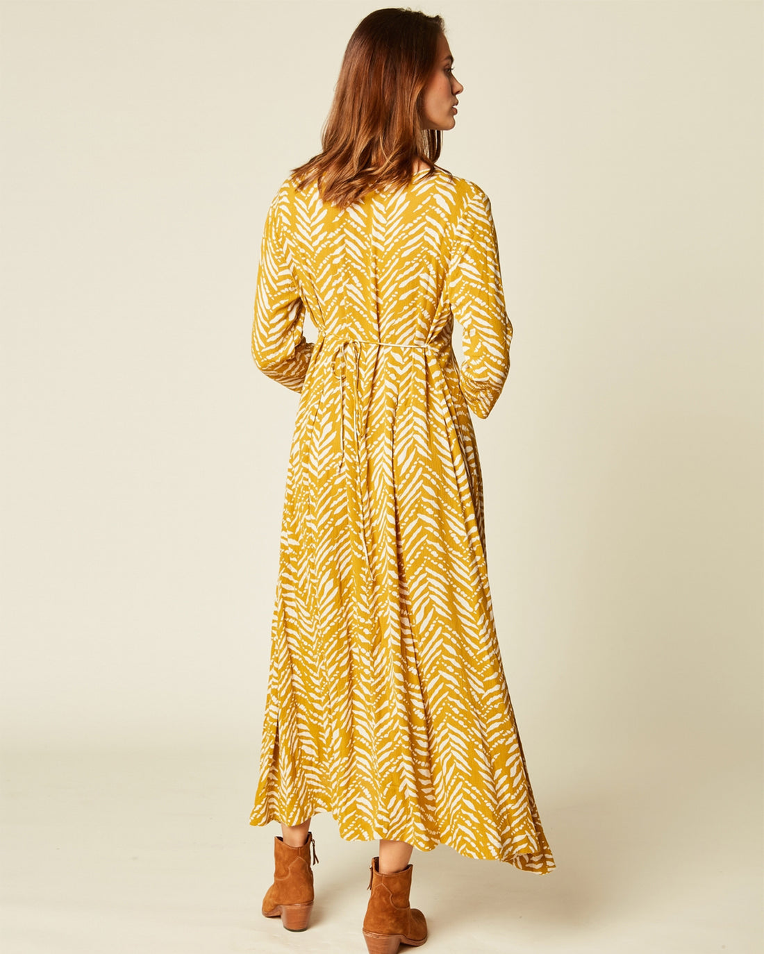 Yellow Robe Taille Haute Mali