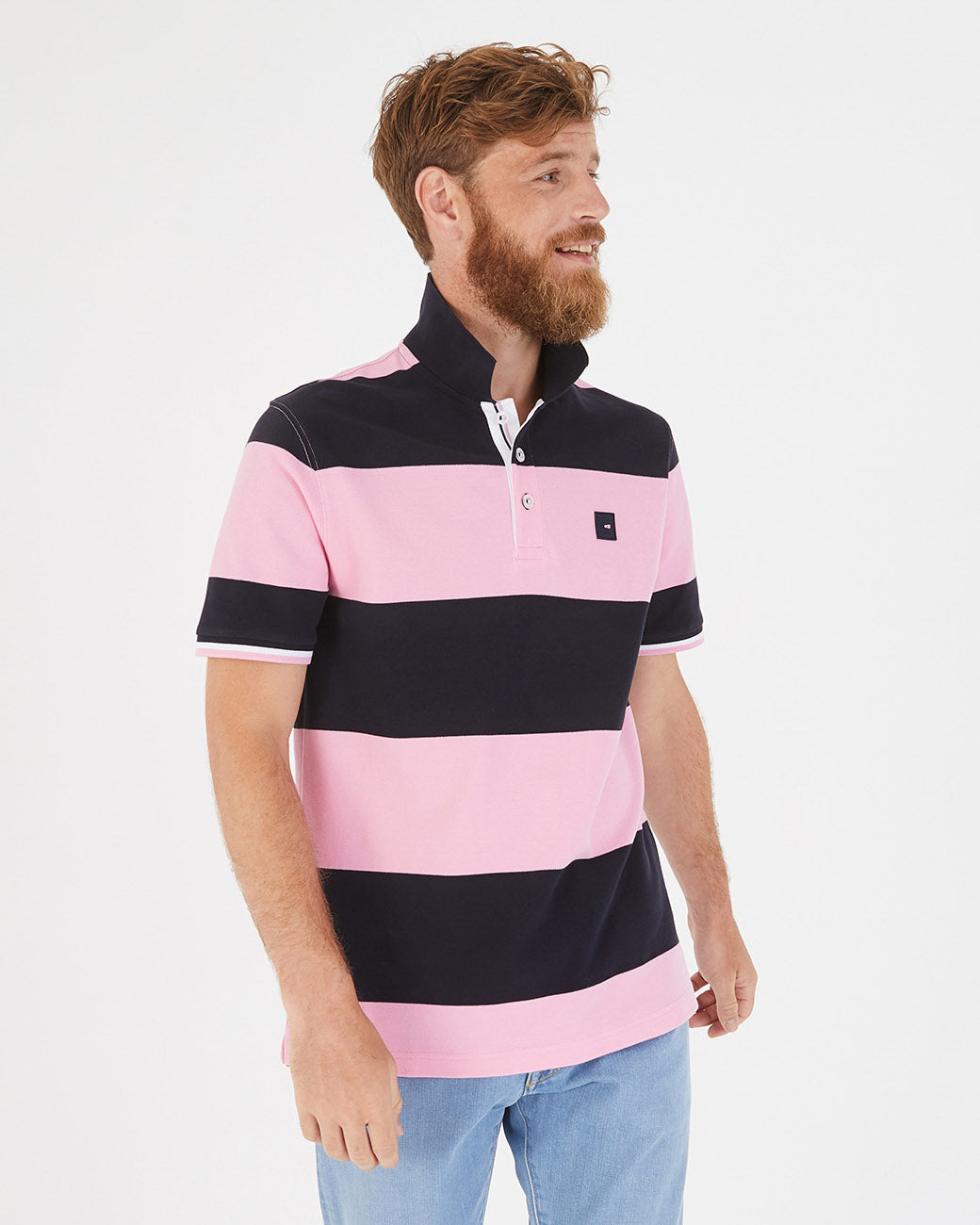 Pink Polo Manches Courtes