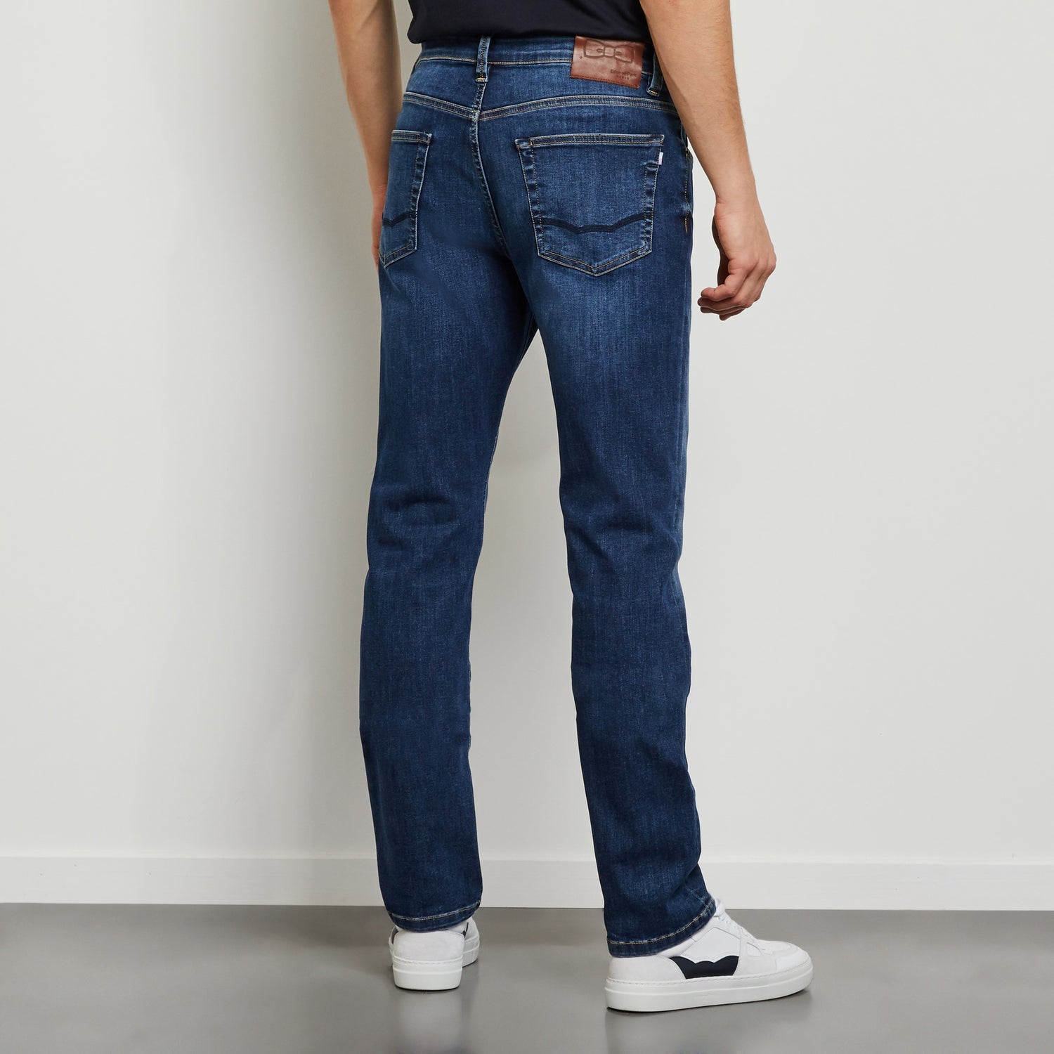 Slim-Fit Dark Blue Jeans