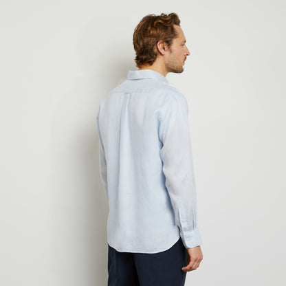 Plain Grey Linen Shirt