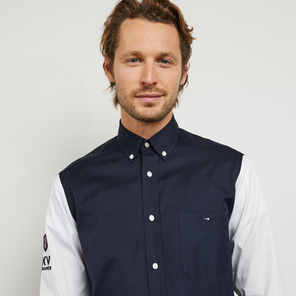 Colour-Block Shirt With Embroidered France Xv