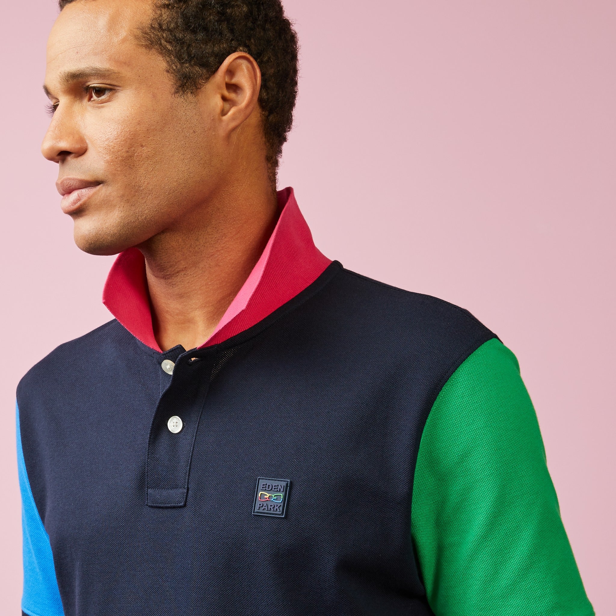 Multicolour Colour-Block Polo