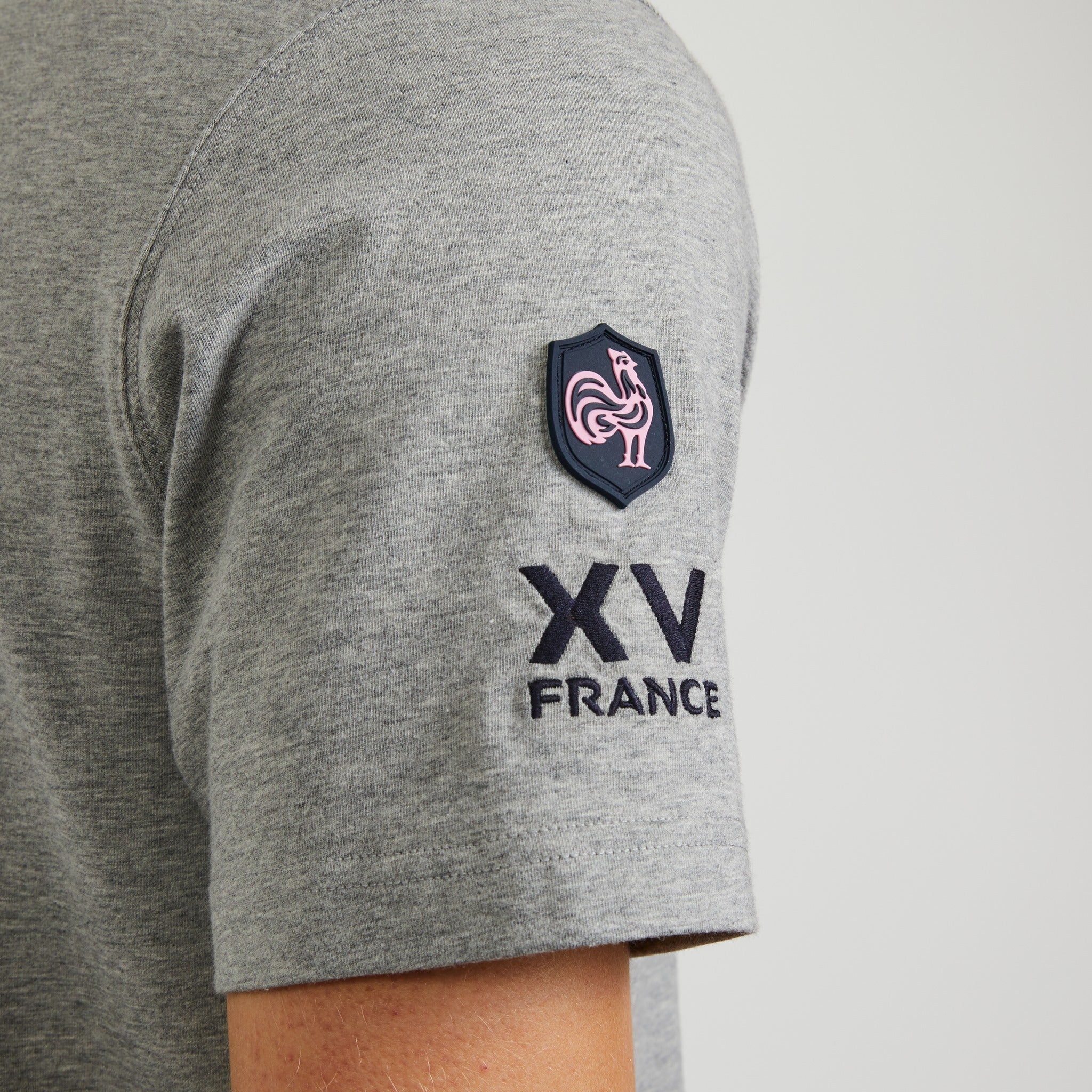 Grey T-Shirt With France No. 10 Screen Print