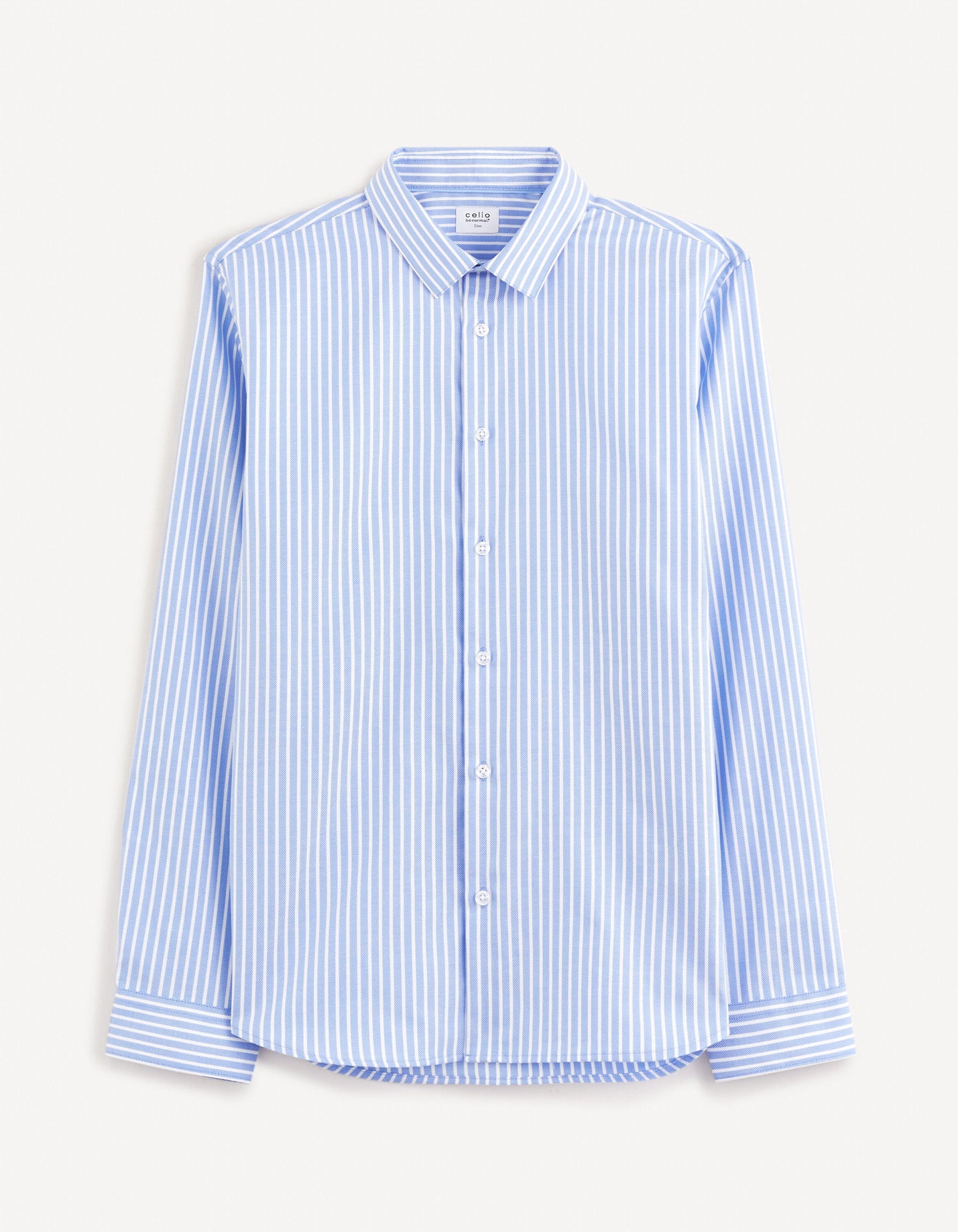 Slim Shirt 100% Cotton - Blue_FASANURE_BLUE_02