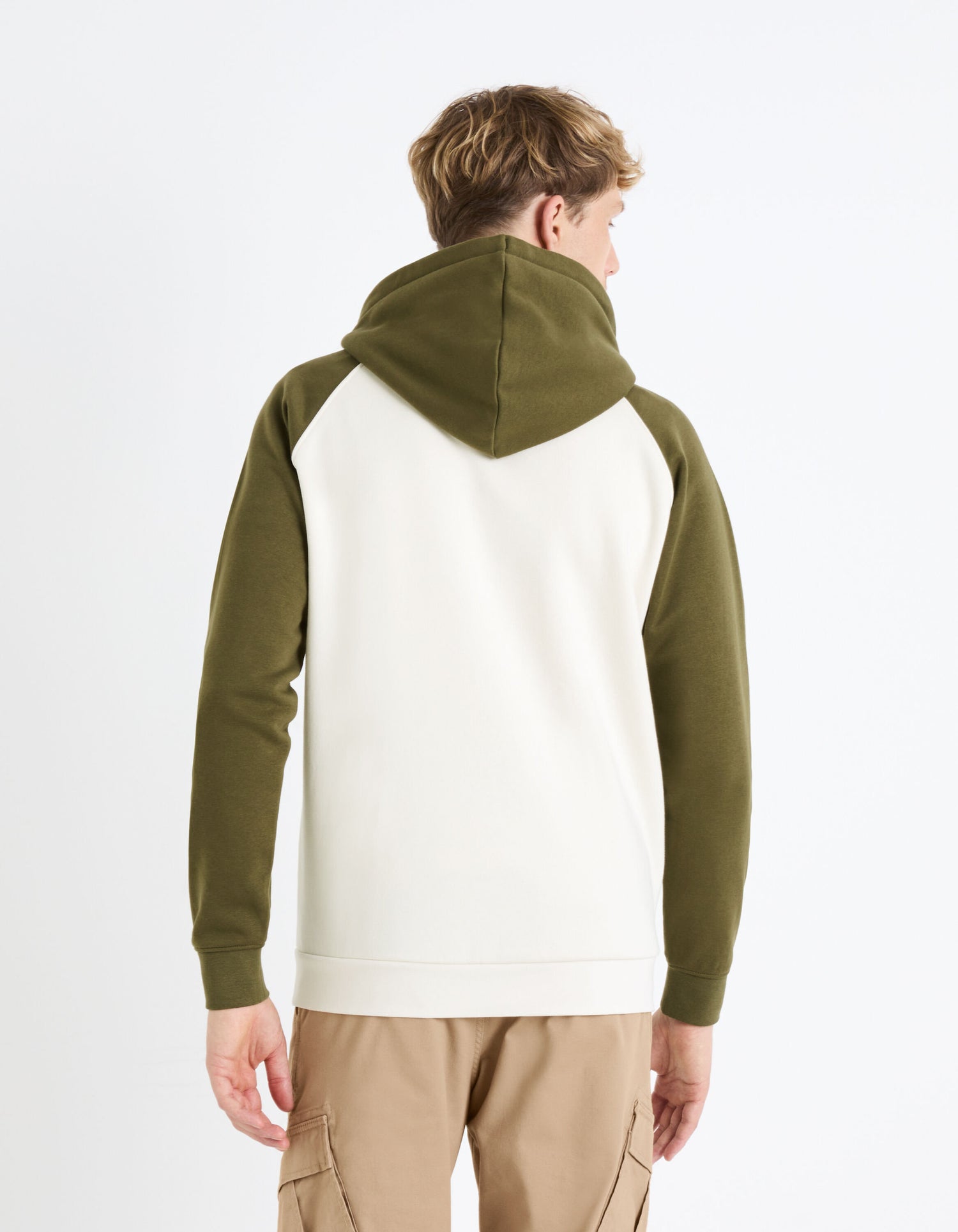 Cotton-Blend Hoodie - Khaki_FEBLOCOS_KHAKI_04