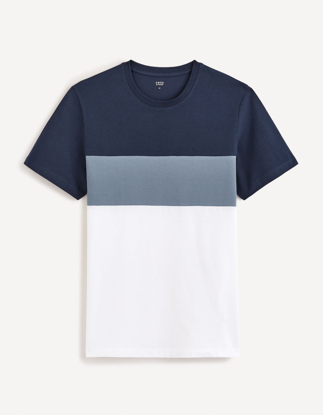 100% Cotton Round Neck T-Shirt - Navy_FEBLOC_NAVY_01