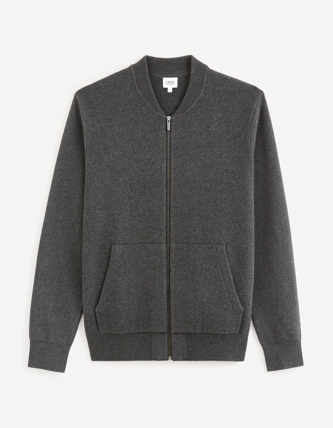 100% Cotton Teddy Jacket - Anthracite_FEBOMB_ANTHRA MEL_02