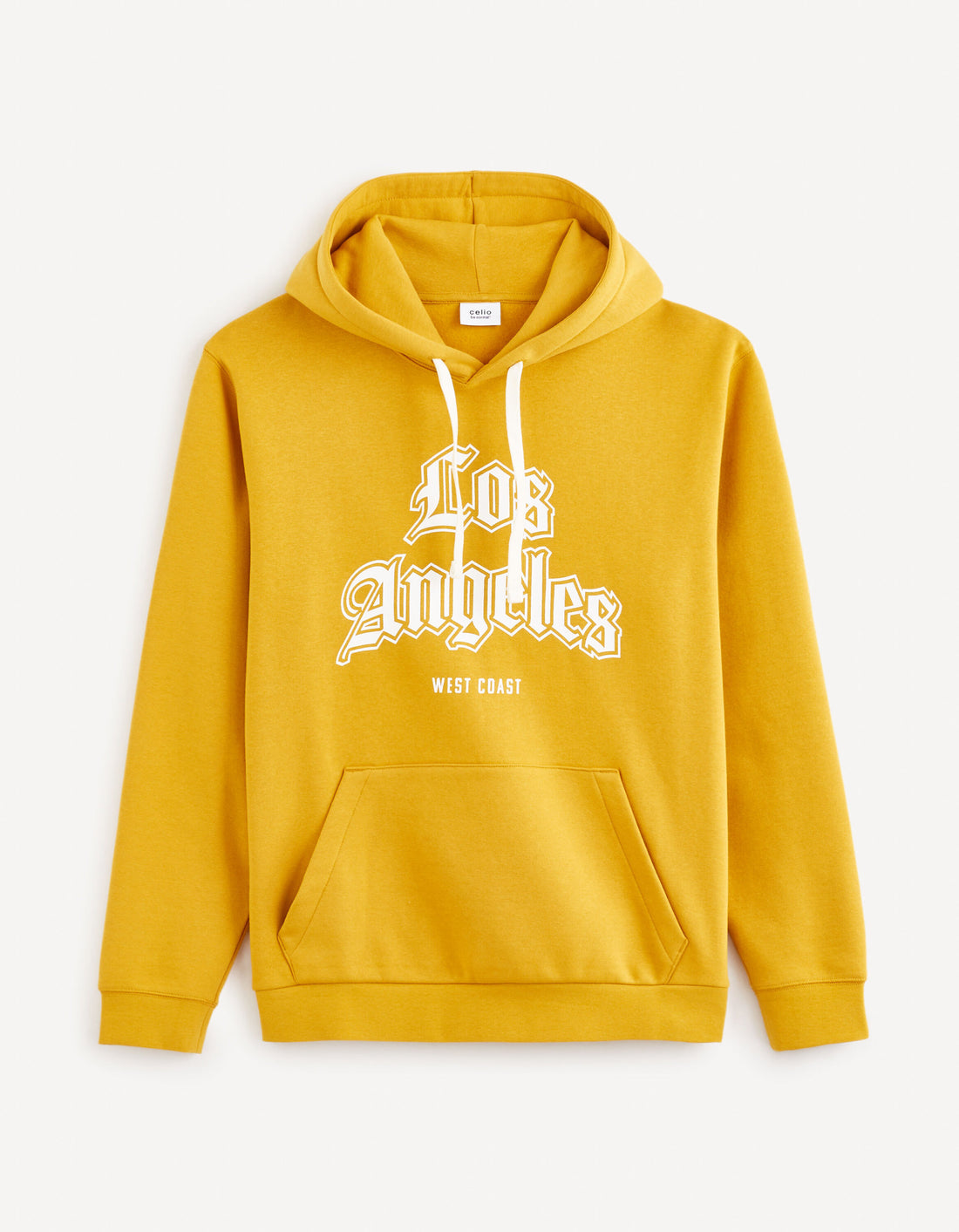 Cotton-Blend Hoodie - Yellow_FECAGO_YELLOW GOLDEN_01