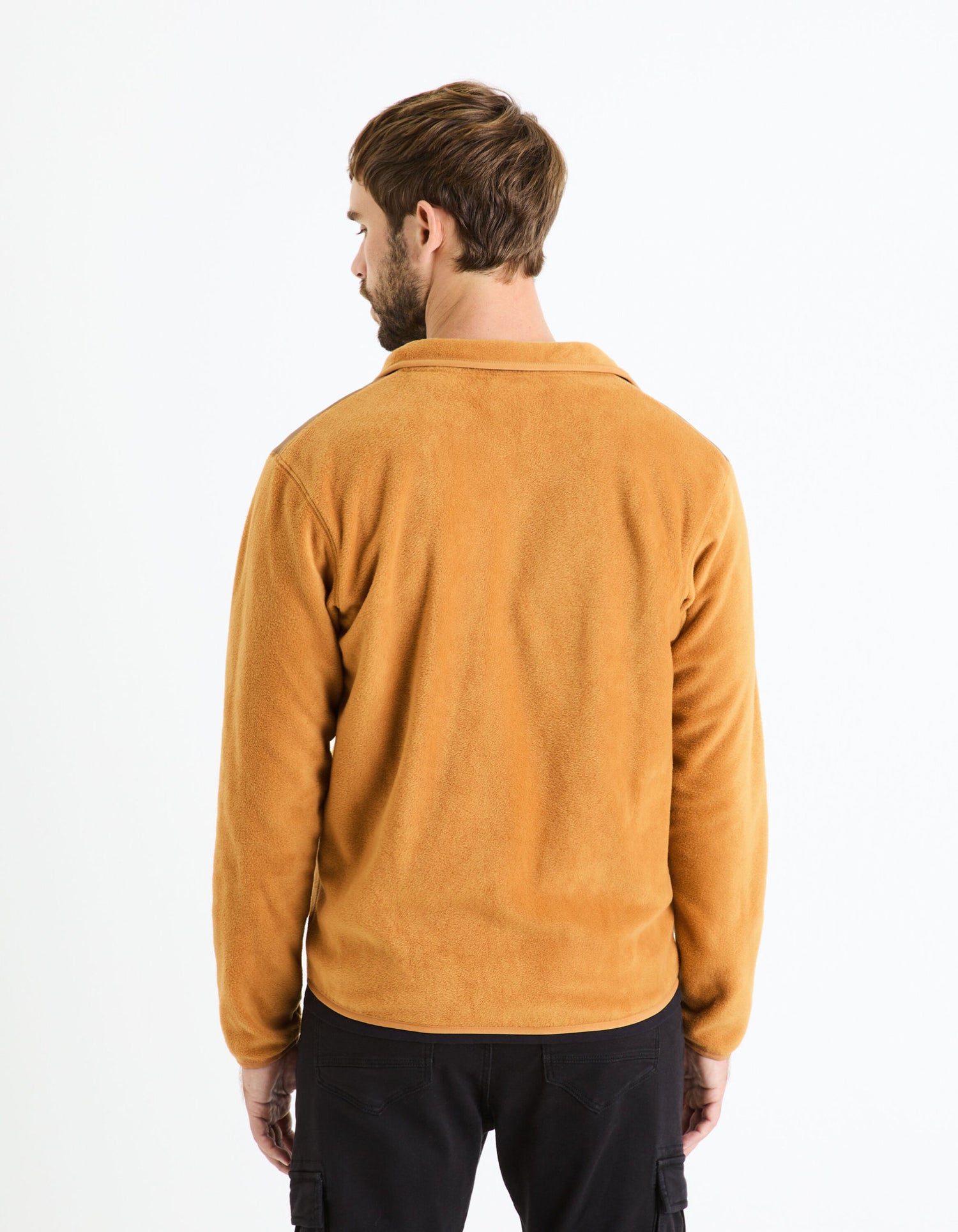 Zip-Up Sweatshirt - Camel_FECAMO_CAMEL_04