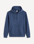 Cotton-Blend Hoodie - Navy_FECHINE_NAVY MEL_01