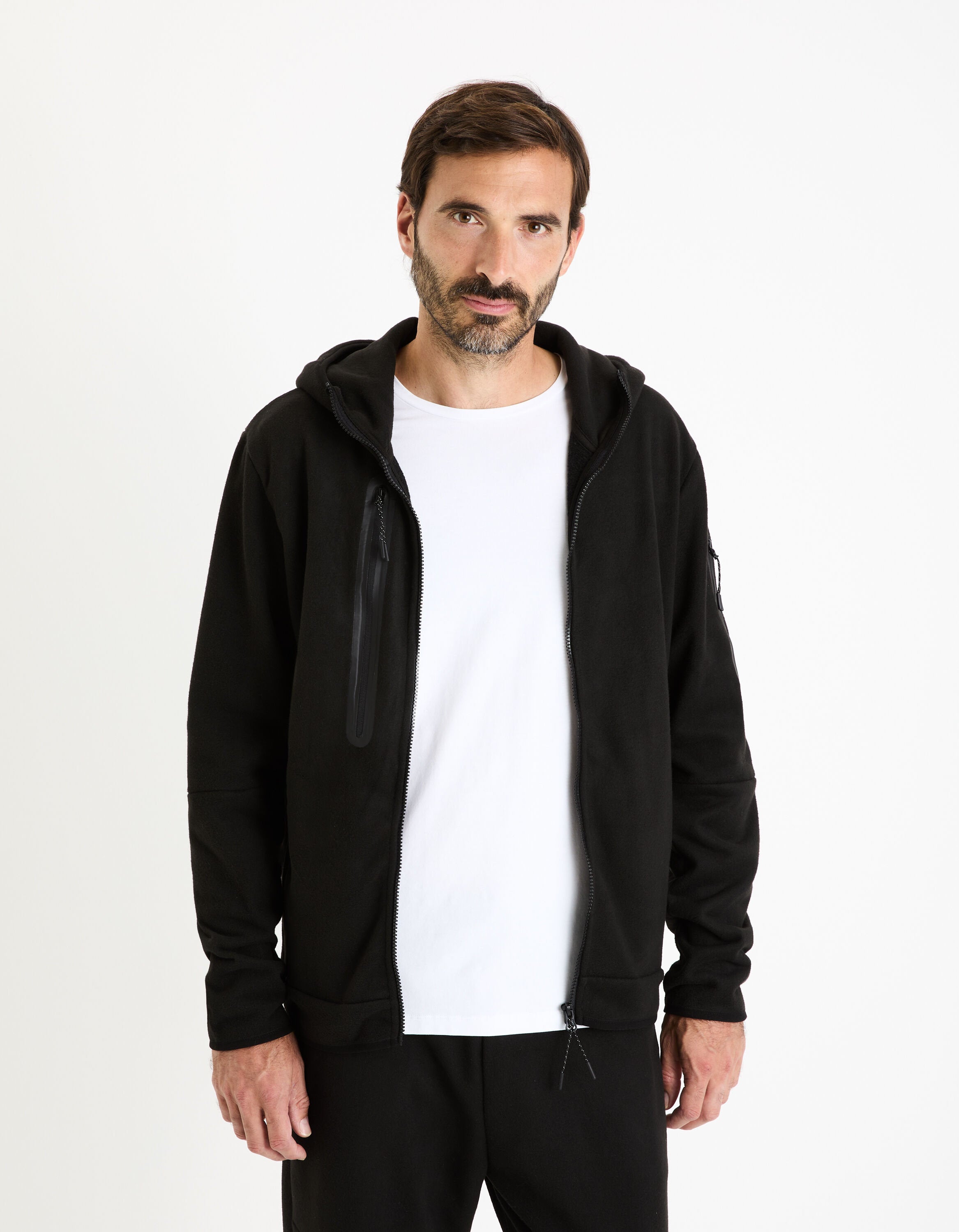 Zip-Up Hoodie - Black_FECOLDYOKE_BLACK_03