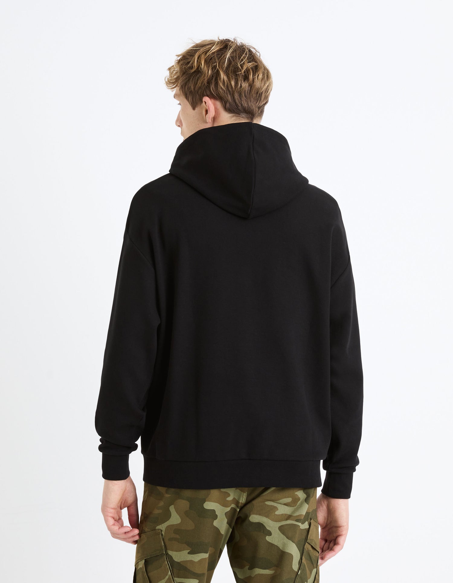 Stretch Cotton Hoodie - Black_FEHARD_BLACK_04