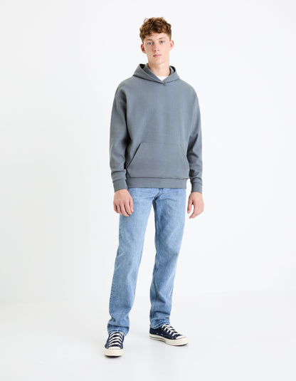 Stretch Cotton Hoodie - Blue_FEHARD_GREY BLUE_02