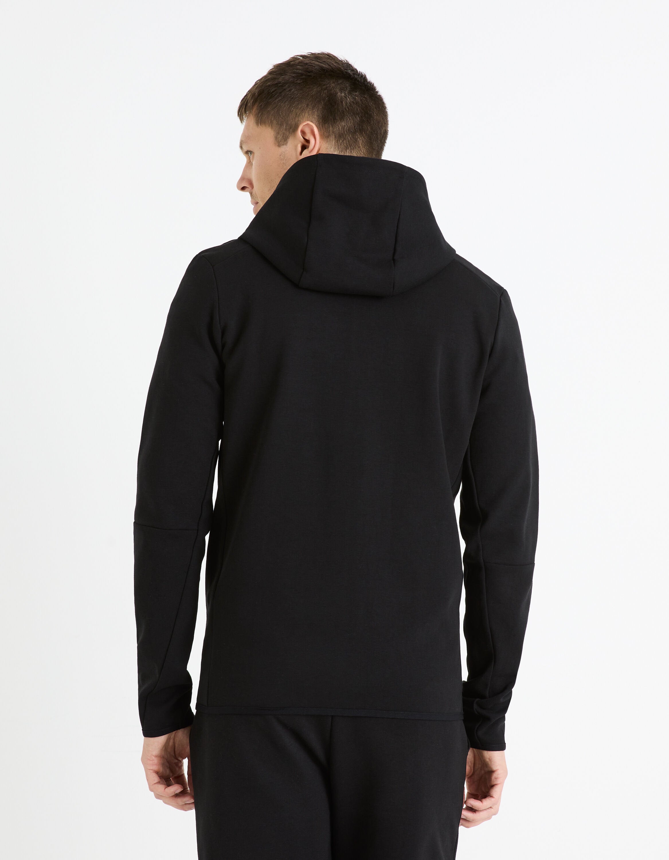 Cotton-Blend Hooded Zip-Up Sweatshirt - Black_FENEWYOKE_BLACK_04