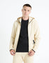 Cotton-Blend Hooded Zip-Up Sweatshirt - Beige_FENEWYOKE_ECRU_03