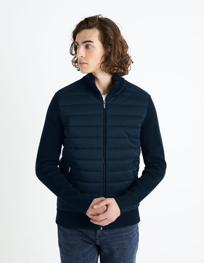 Mixed Cotton Blend Jacket_FERGUS_NAVY_05