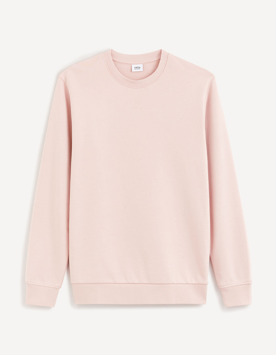 Round Neck Sweatshirt 100% Cotton_FESEVEN_DUSTY PINK 02_01