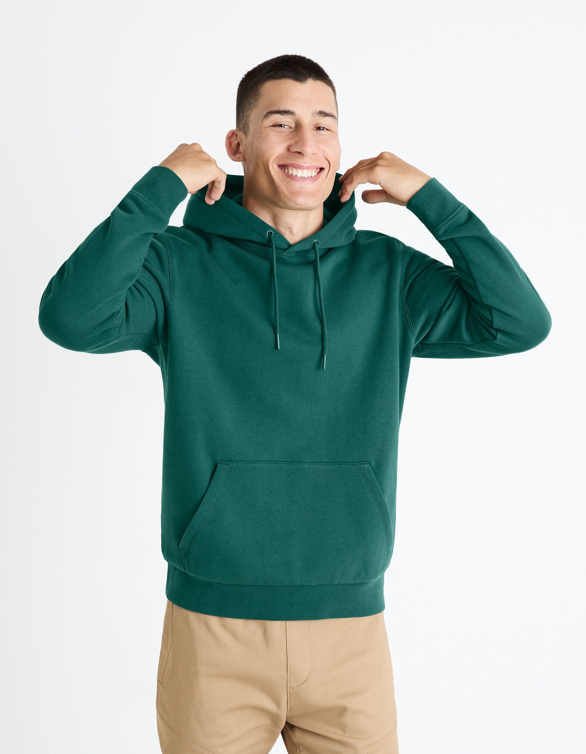 100% Cotton Hoodie_FESIX_GREEN MOSS_03