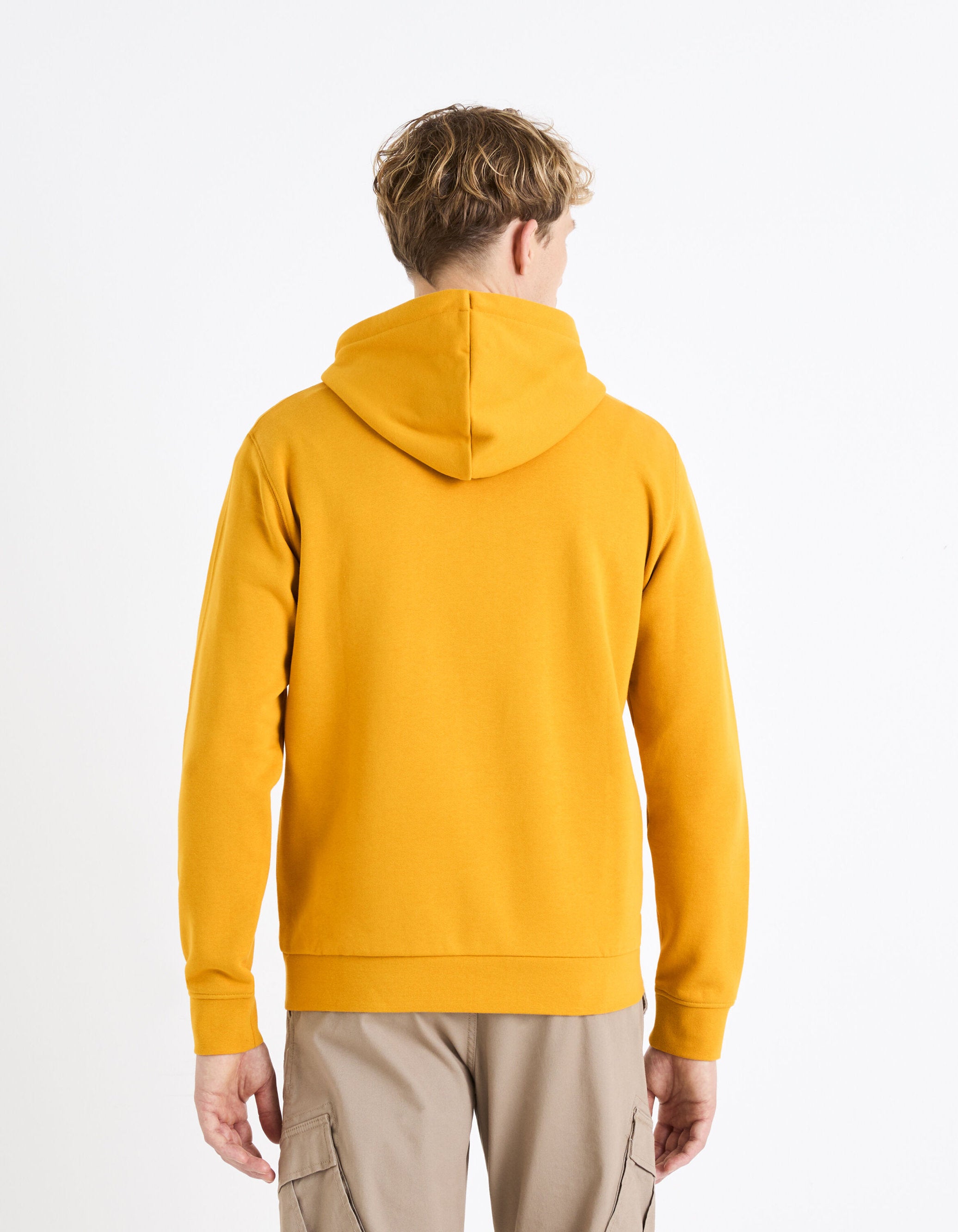 100% Cotton Hoodie_FESIX_YELLOW GOLDEN_04