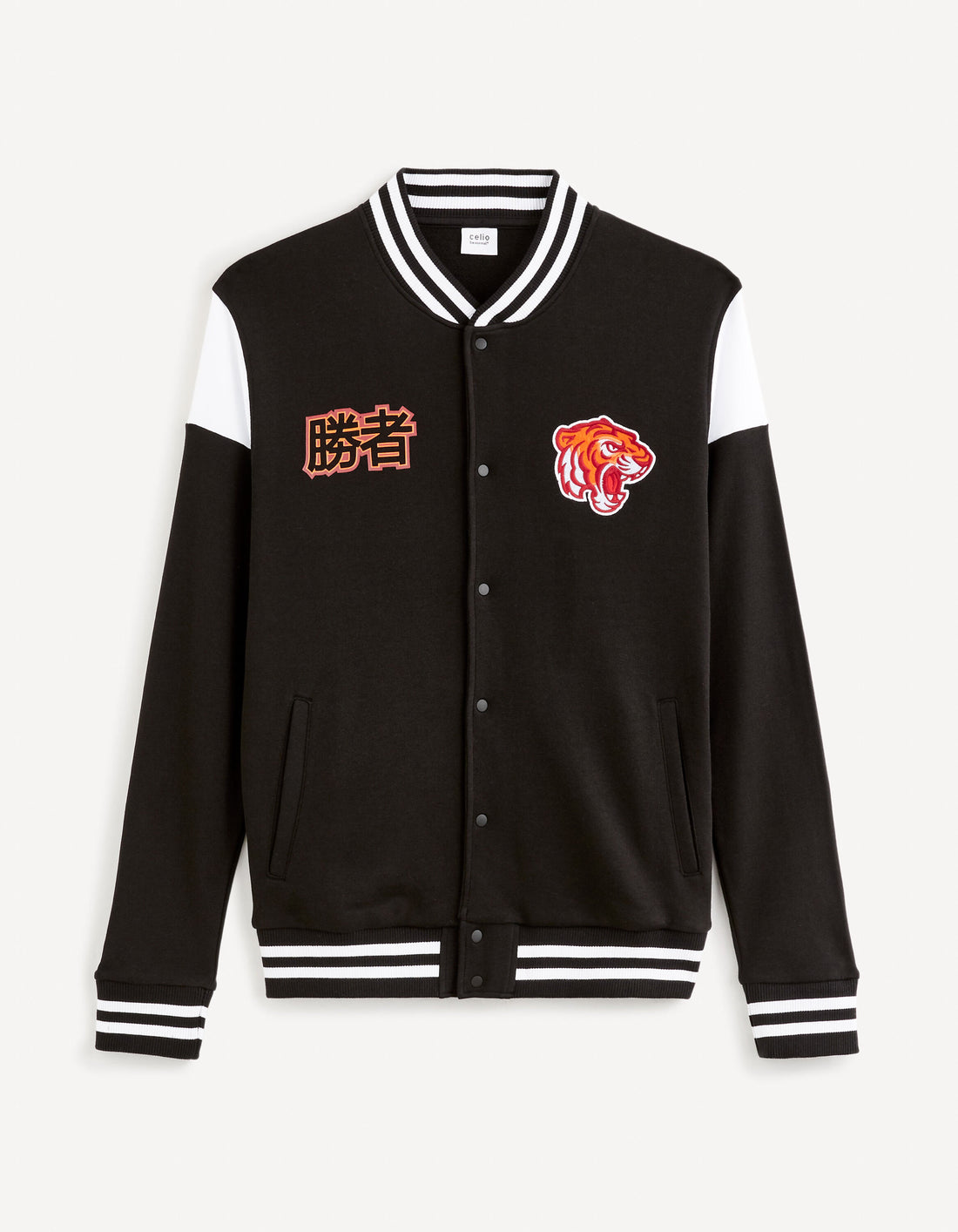 100% Cotton Teddy Jacket_FESTRANGER_BLACK_01