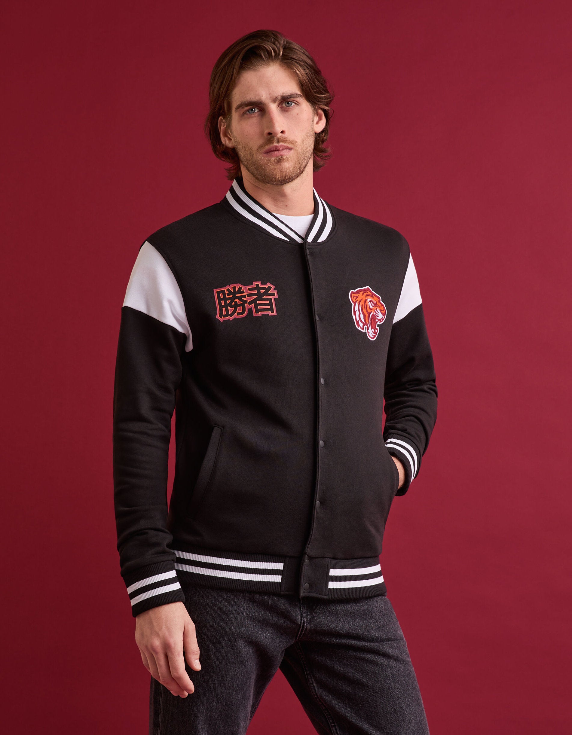 100% Cotton Teddy Jacket_FESTRANGER_BLACK_03