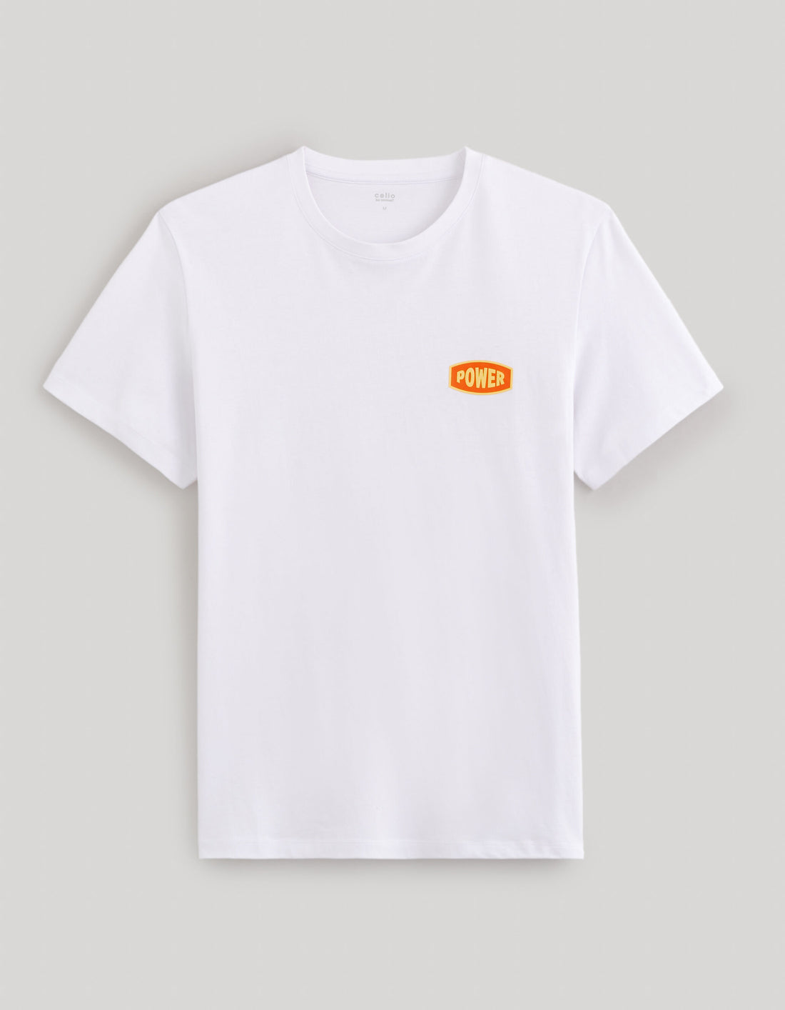 Round Neck T-Shirt 100% Cotton_FETEXTO_OPTICAL WHITE_01
