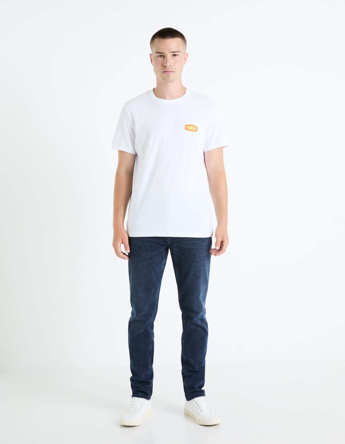 Round Neck T-Shirt 100% Cotton_FETEXTO_OPTICAL WHITE_02