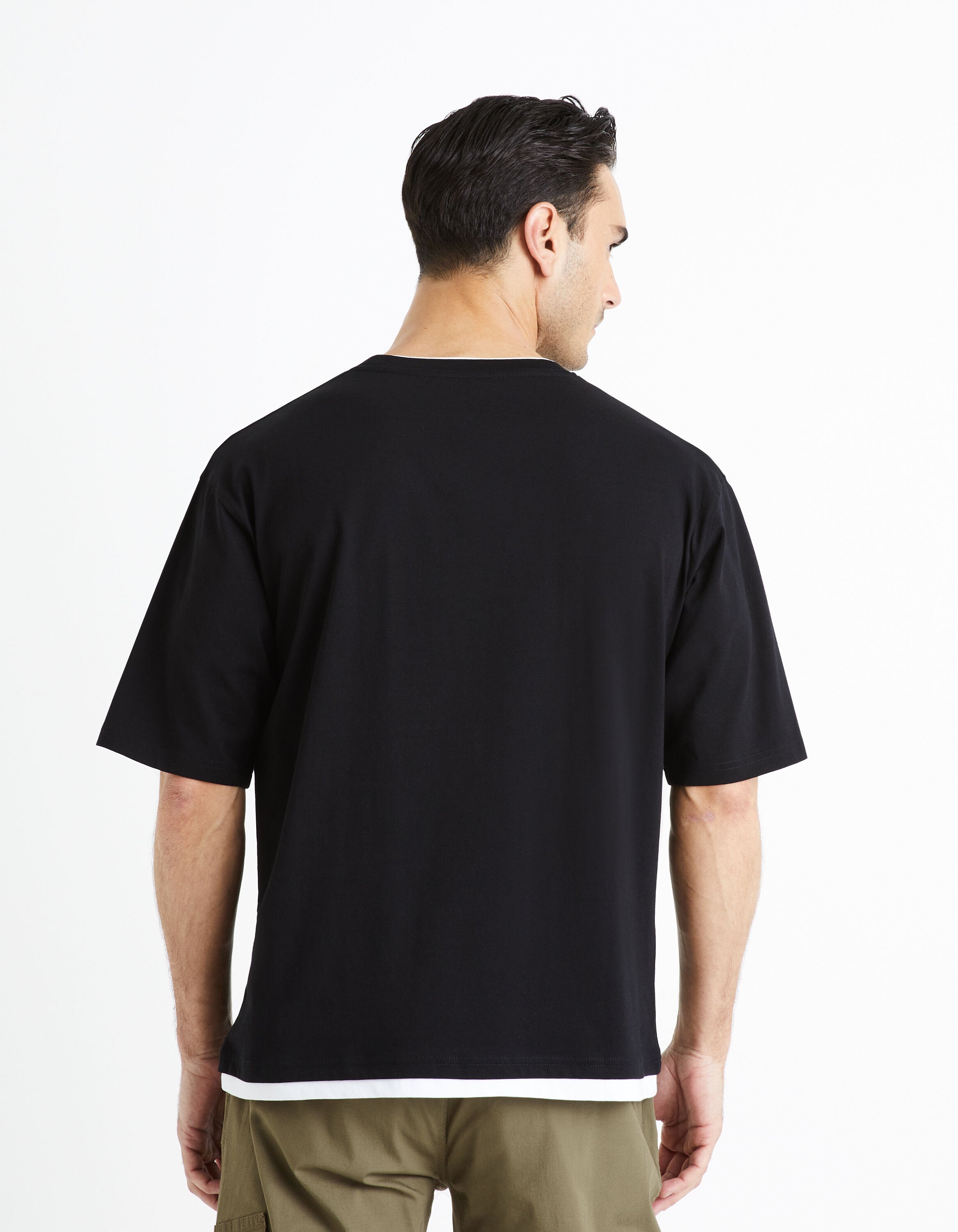 Round Neck T-Shirt 100% Cotton_FETWIN_BLACK_04