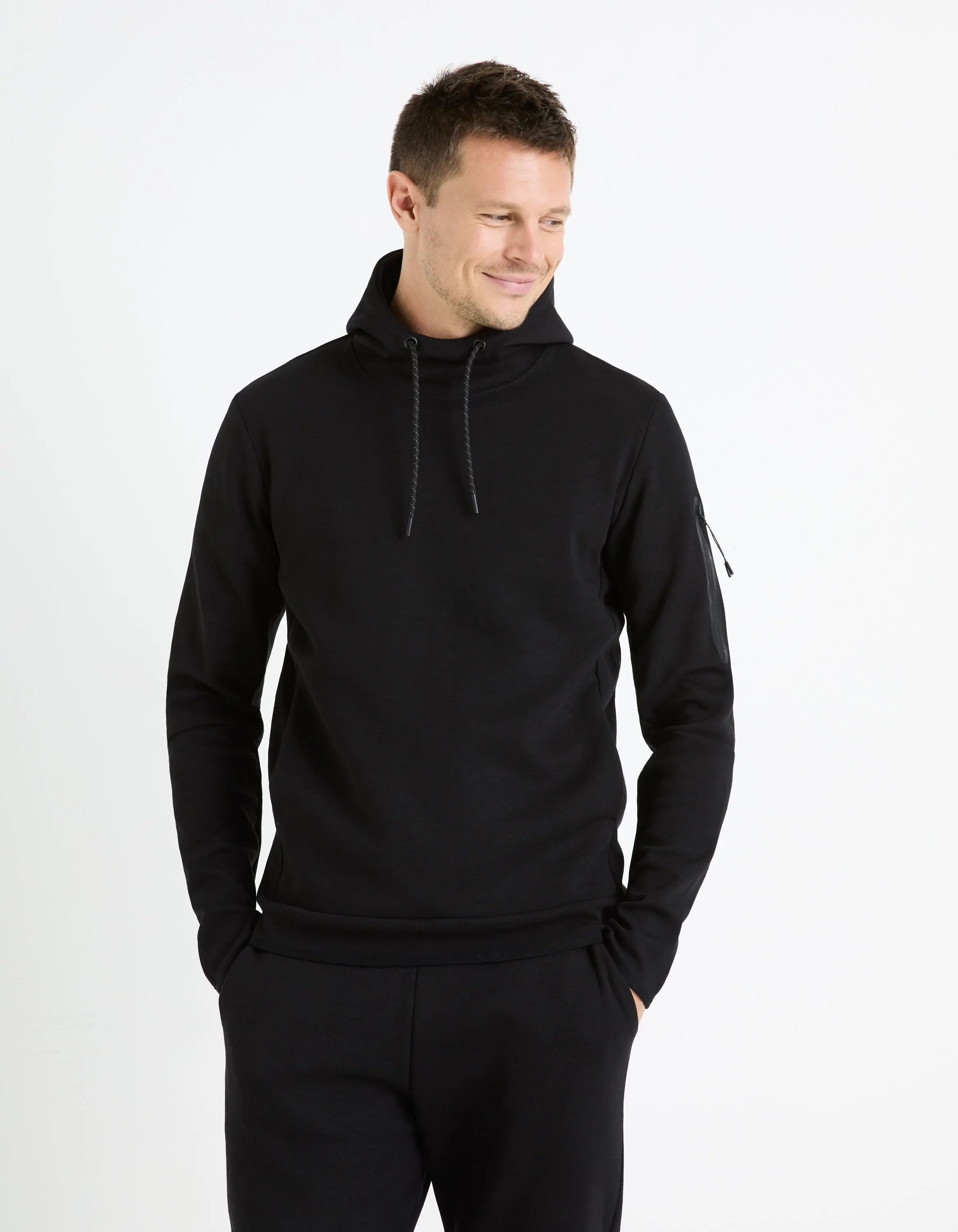 Cotton Blend Hoodie_FEYOKEHOOD_BLACK_03