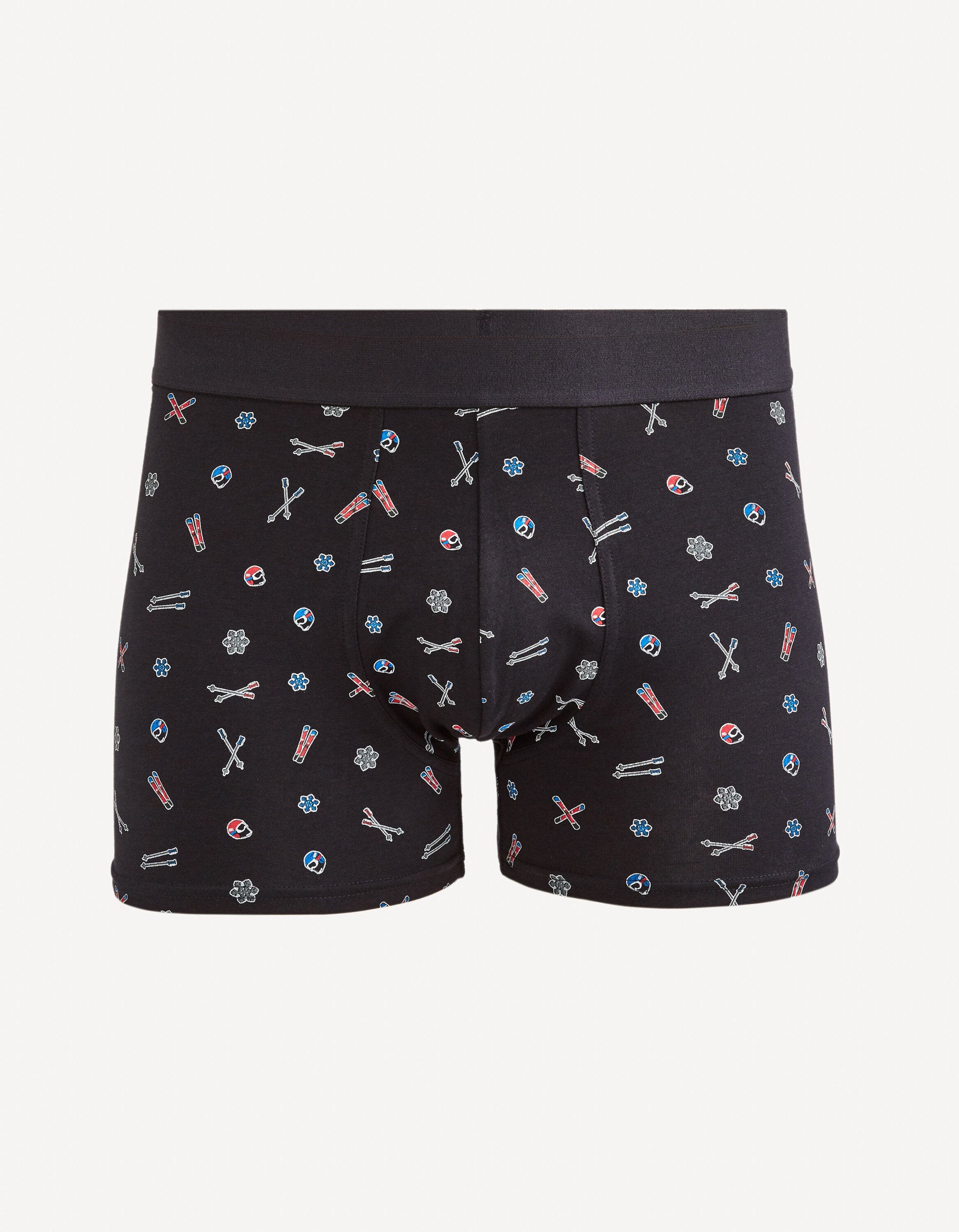 Stretch Cotton Boxer Shorts_FIBOSKI_BLACK_01